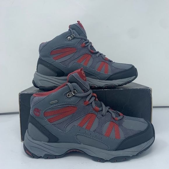 Timberland Shoes - Timberland Goretex hi top Grey red hiking boots